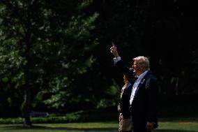 President and First Lady Trump Depart the White House - Washington