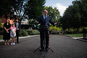 DC: OPM Director Russell Vought Speaks to Reporters
