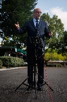 DC: OPM Director Russell Vought Speaks to Reporters