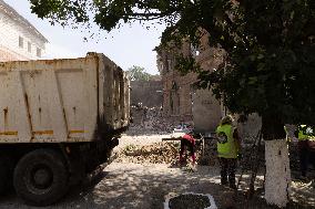 Aftermath Of Russian Drone Strike - Ukraine