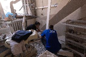 Aftermath Of Russian Drone Strike - Ukraine