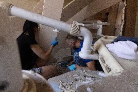 Aftermath Of Russian Drone Strike - Ukraine