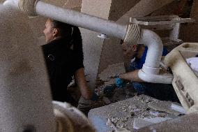 Aftermath Of Russian Drone Strike - Ukraine