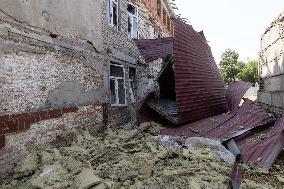 Aftermath Of Russian Drone Strike - Ukraine