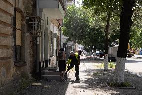 Aftermath Of Russian Drone Strike - Ukraine