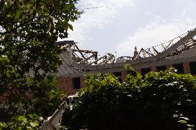 Aftermath Of Russian Drone Strike - Ukraine