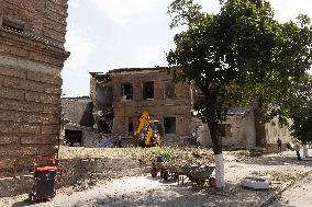 Aftermath Of Russian Drone Strike - Ukraine