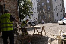 Aftermath Of Russian Drone Strike - Ukraine