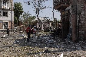 Aftermath Of Russian Drone Strike - Ukraine