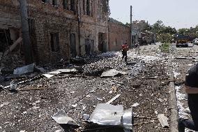 Aftermath Of Russian Drone Strike - Ukraine