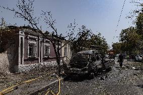 Aftermath Of Russian Drone Strike - Ukraine