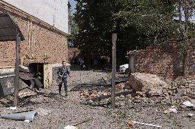 Aftermath Of Russian Drone Strike - Ukraine