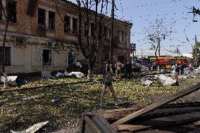 Aftermath Of Russian Drone Strike - Ukraine