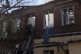 Aftermath Of Russian Drone Strike - Ukraine