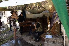Aftermath Of Russian Drone Strike - Ukraine