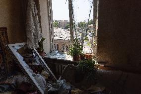 Aftermath Of Russian Drone Strike - Ukraine