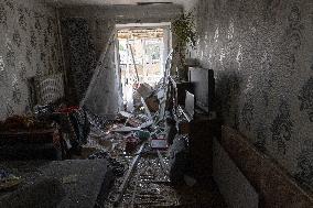Aftermath Of Russian Drone Strike - Ukraine