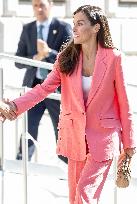 Queen Letizia At AECID - Madrid