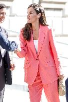 Queen Letizia At AECID - Madrid