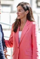 Queen Letizia At AECID - Madrid