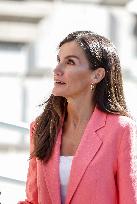 Queen Letizia At AECID - Madrid