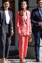 Queen Letizia At AECID - Madrid