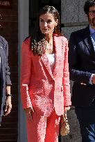 Queen Letizia At AECID - Madrid