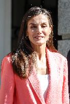 Queen Letizia At AECID - Madrid