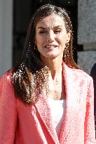 Queen Letizia At AECID - Madrid