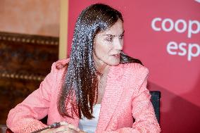Queen Letizia At AECID - Madrid