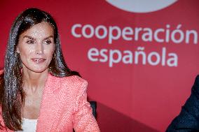 Queen Letizia At AECID - Madrid