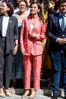 Queen Letizia At AECID - Madrid