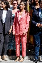 Queen Letizia At AECID - Madrid