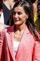 Queen Letizia At AECID - Madrid