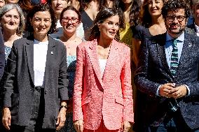 Queen Letizia At AECID - Madrid