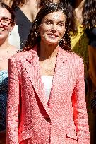 Queen Letizia At AECID - Madrid