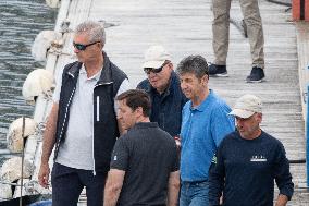 King Juan Carlos Goes Sailing With Pedro Campos - Spain