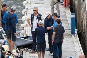 King Juan Carlos Goes Sailing With Pedro Campos - Spain