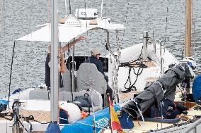 King Juan Carlos Goes Sailing With Pedro Campos - Spain