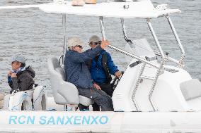 King Juan Carlos Goes Sailing With Pedro Campos - Spain