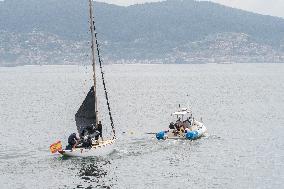 King Juan Carlos Goes Sailing With Pedro Campos - Spain