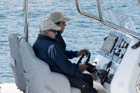 King Juan Carlos Goes Sailing With Pedro Campos - Spain