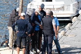 King Juan Carlos Goes Sailing With Pedro Campos - Spain