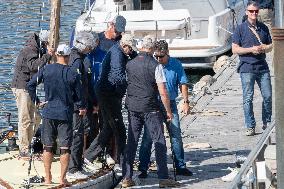 King Juan Carlos Goes Sailing With Pedro Campos - Spain