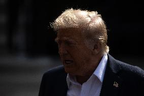 President Trump And Wife Depart White House For Texas - Washington