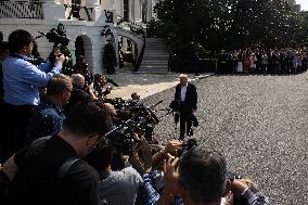 President Trump And Wife Depart White House For Texas - Washington