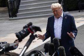 President Trump And Wife Depart White House For Texas - Washington