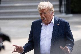 President Trump And Wife Depart White House For Texas - Washington