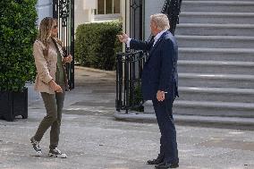 President Trump And Wife Depart White House For Texas - Washington