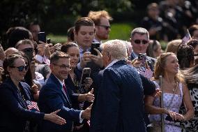 President Trump And Wife Depart White House For Texas - Washington